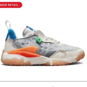 Nike AIR JORDAN DELTA 2 REACT 'LIGHT SMOKE GREY TOTAL ORANGE’